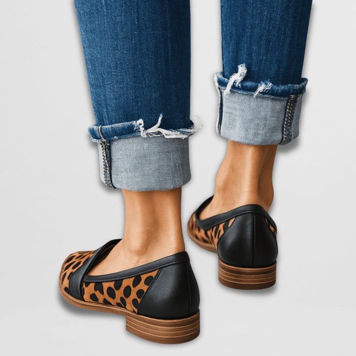 Dam höst spetsig mocka loafers