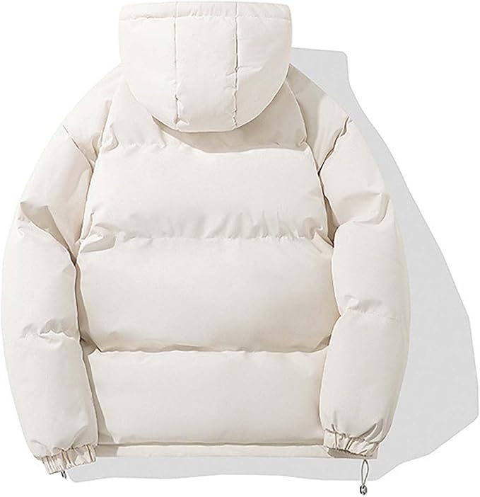 Dam varm vinterjacka med mysig huva i klassisk design