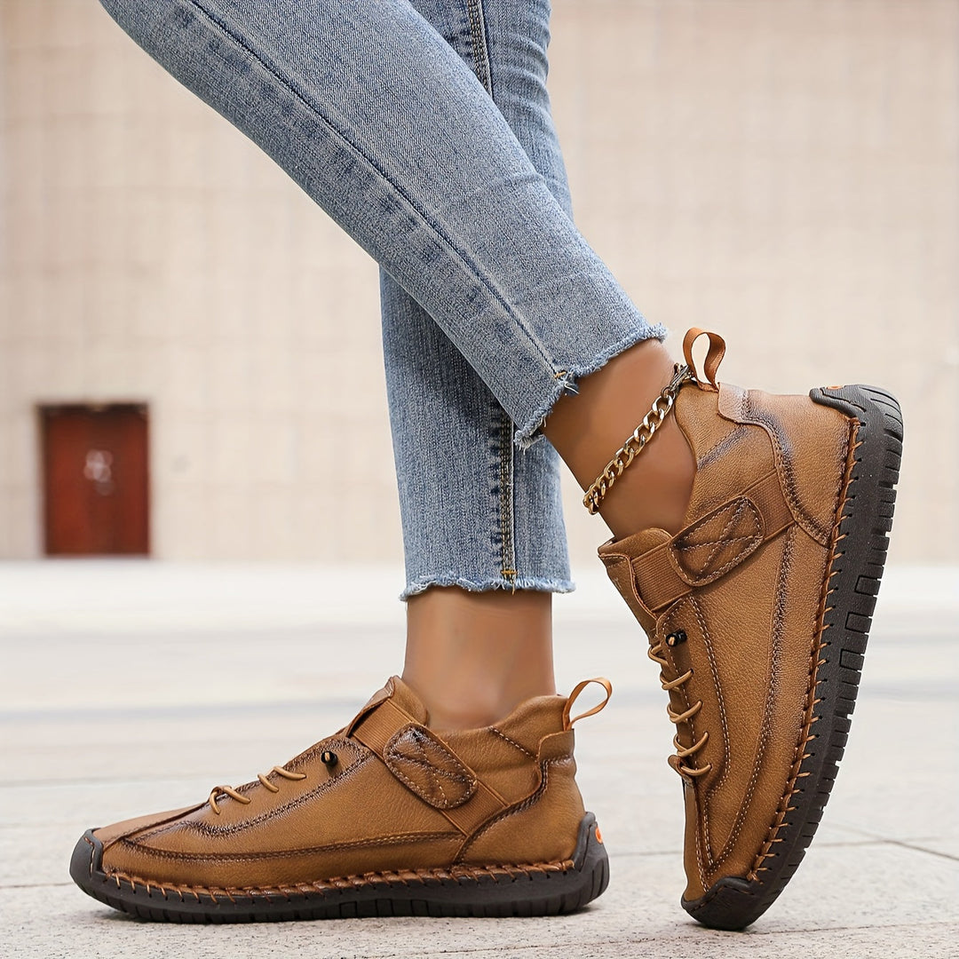 Dam ledig med snörning ankelboots