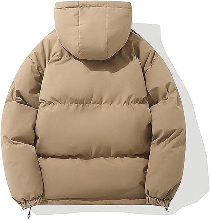 Dam varm vinterjacka med mysig huva i klassisk design