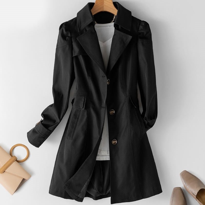 Dam lätt trenchcoat i tidlös design för alla tillfällen