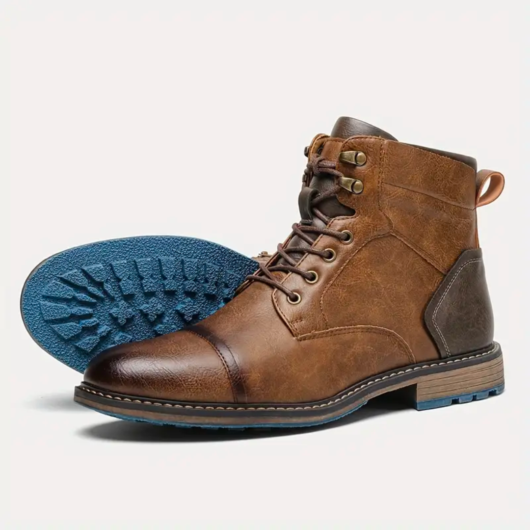 Herr klassisk ankelboots med rund tå
