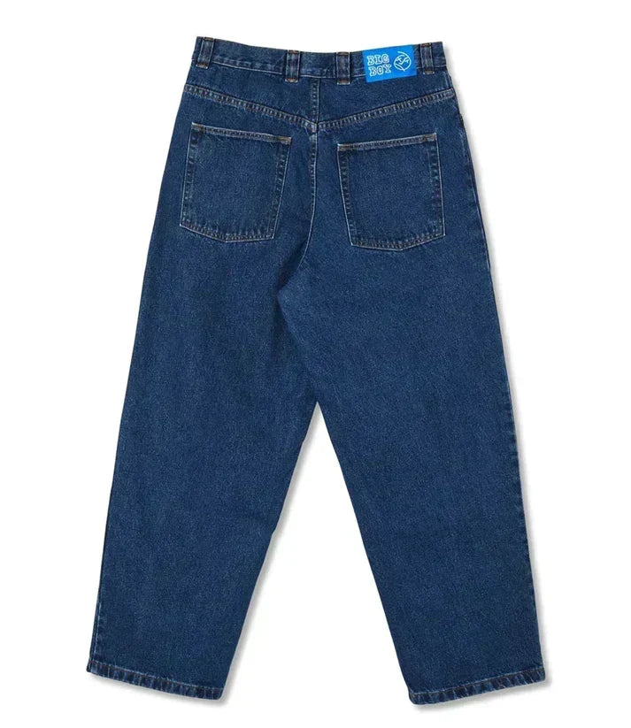 Herr vår jeans med avslappnad passform och vida ben