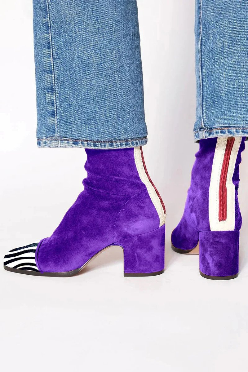 Dam ankelboots mocka blockklack leopardmönster keps dragkedja