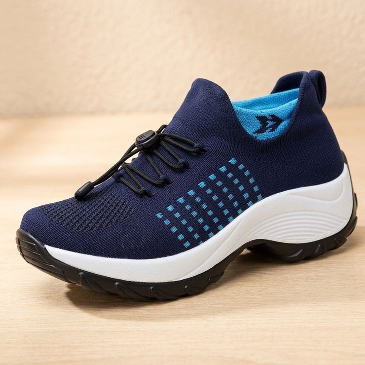 Dam ortopedisk komfort sneakers luftig vid