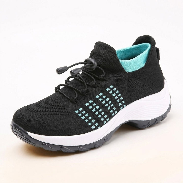 Dam ortopedisk komfort sneakers luftig vid