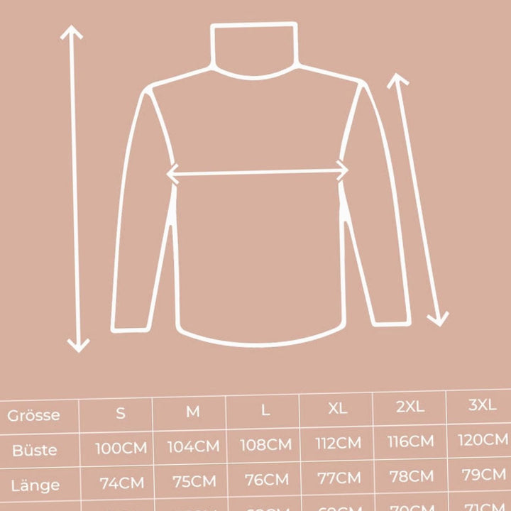 Dam oversize polokrage stickad tröja med lös passform