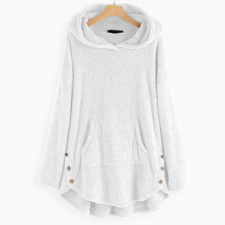 Dam mjuk huvtröja college-tröja dragkedja katt tryck fleece