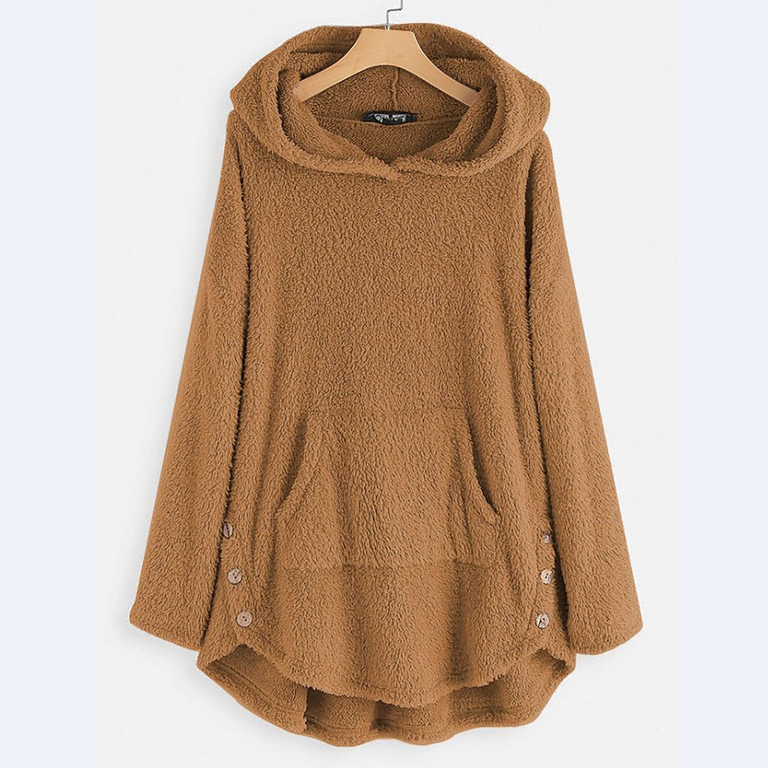 Dam mjuk huvtröja college-tröja dragkedja katt tryck fleece