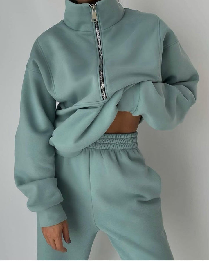 Dam tvådelad lounge och jogging byxor set