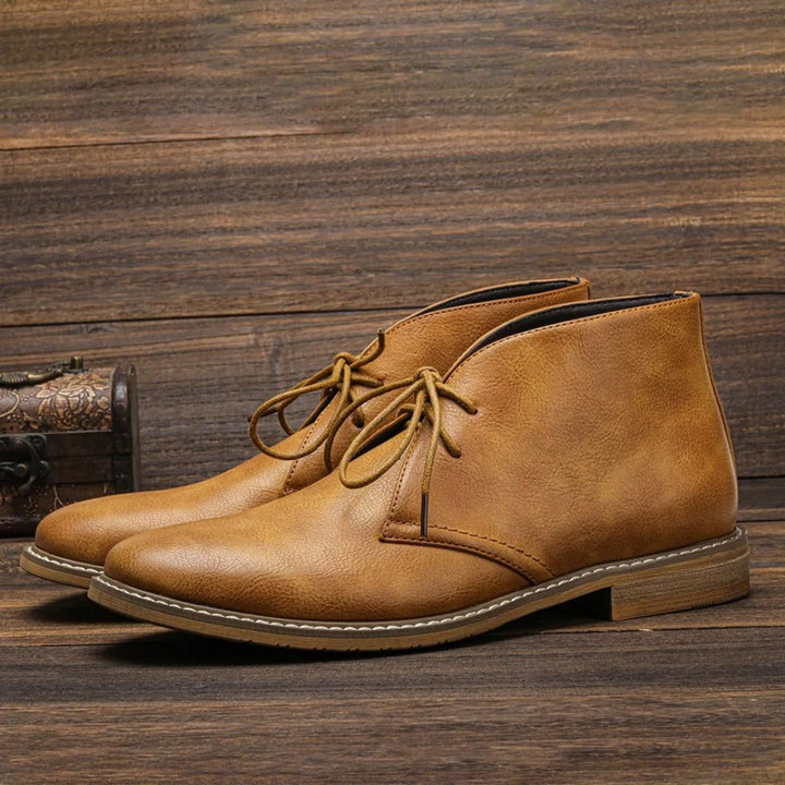 Herr chukkaboots med snörning konstläder klassisk