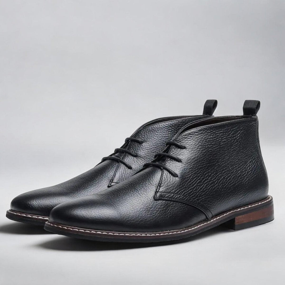Herr chukkaboots med snörning konstläder klassisk