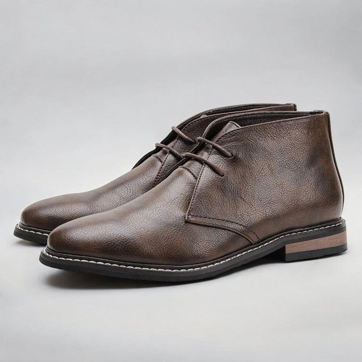 Herr chukkaboots med snörning konstläder klassisk