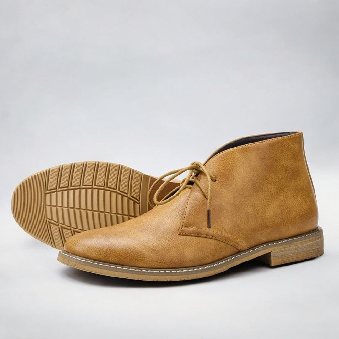 Herr chukkaboots med snörning konstläder klassisk