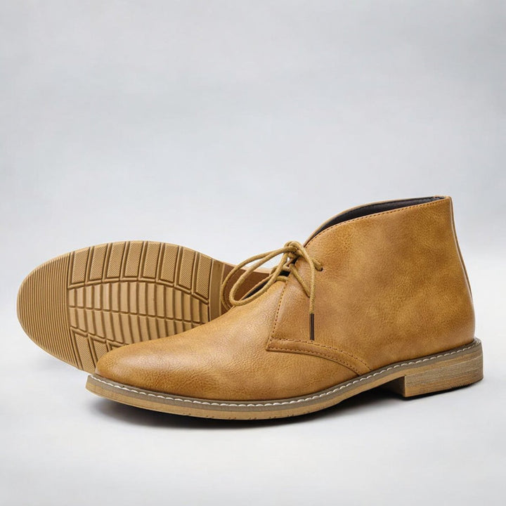 Herr chukkaboots med snörning konstläder klassisk