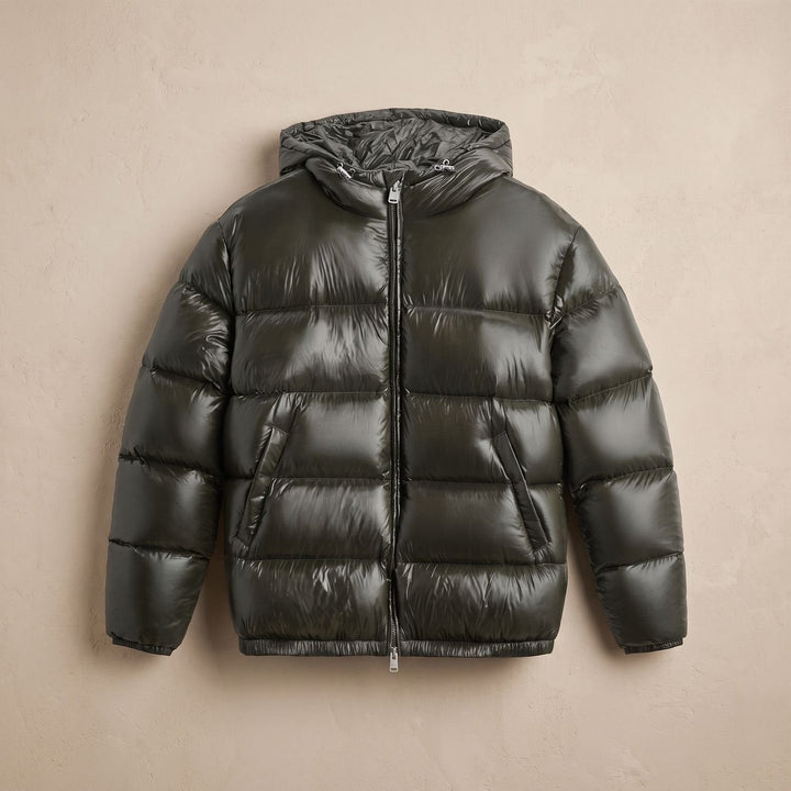 Herr oversize dunlook-jacka med huva vattenavvisande
