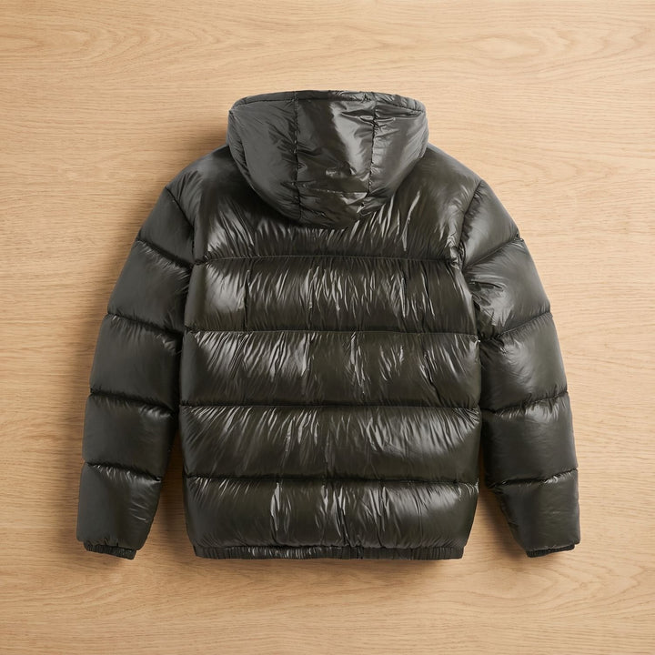 Herr oversize dunlook-jacka med huva vattenavvisande