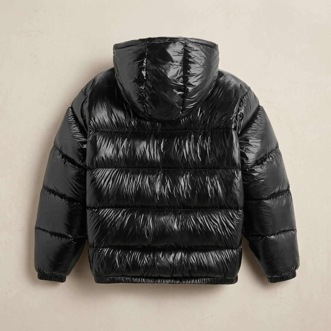 Herr oversize dunlook-jacka med huva vattenavvisande