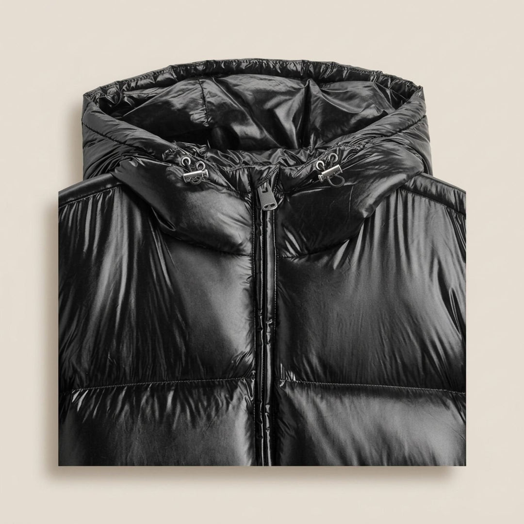 Herr oversize dunlook-jacka med huva vattenavvisande