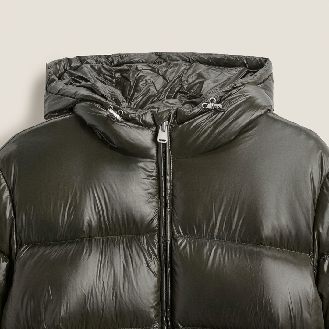 Herr oversize dunlook-jacka med huva vattenavvisande
