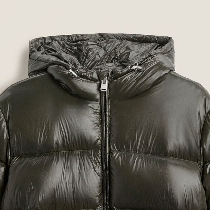 Herr oversize dunlook-jacka med huva vattenavvisande