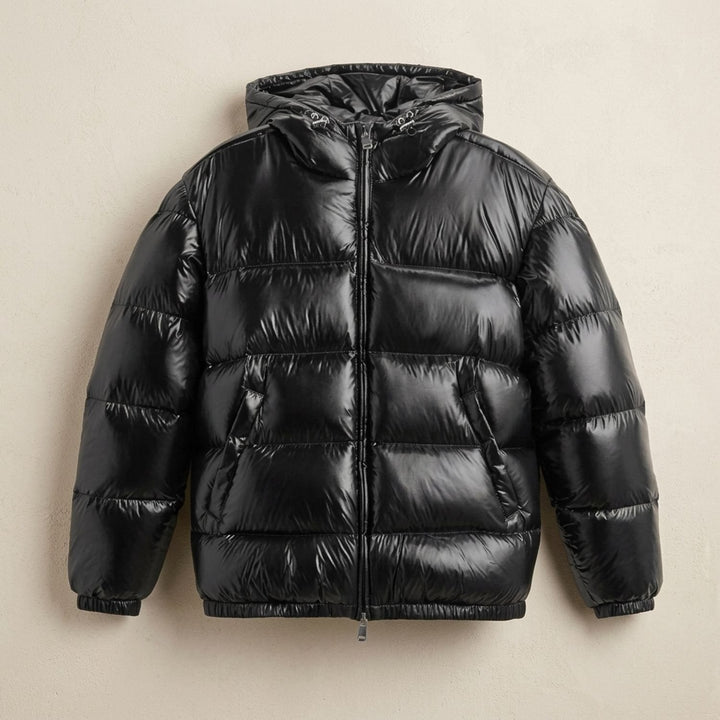 Herr oversize dunlook-jacka med huva vattenavvisande