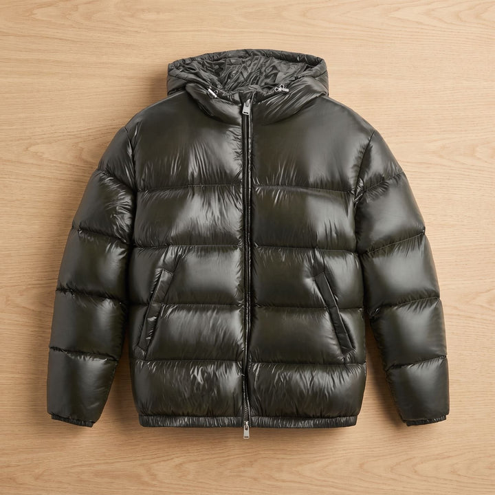 Herr oversize dunlook-jacka med huva vattenavvisande